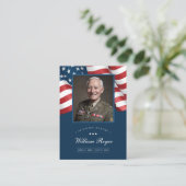 Patriottische Memorial Kaart Gebed Kaart Visitekaartje (Staand voorkant)