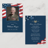 Patriottische Memorial Kaart Gebed Kaart Visitekaartje (Voorkant / Achterkant)