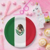 Patriottische Mexico vlag Papieren Bordje (Feest)