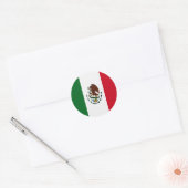 Patriottische Mexico vlag Ronde Sticker (Envelop)