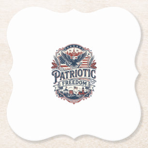 Patriottische Midwest Kleine Stad Trots Vector Afb Kartonnen Onderzetters