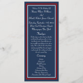 Patriottische Militaire Huwelijksprogramma's Programma (Voorkant)