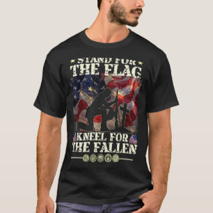 Patriottische militaire veteraan-Amerikaanse vlag T-shirt