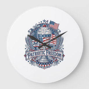 Patriottische Milkshake Amerika Grote Klok