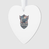 Patriottische Moeder Met Naaimachine Vector Grafis Ornament (voorkant)