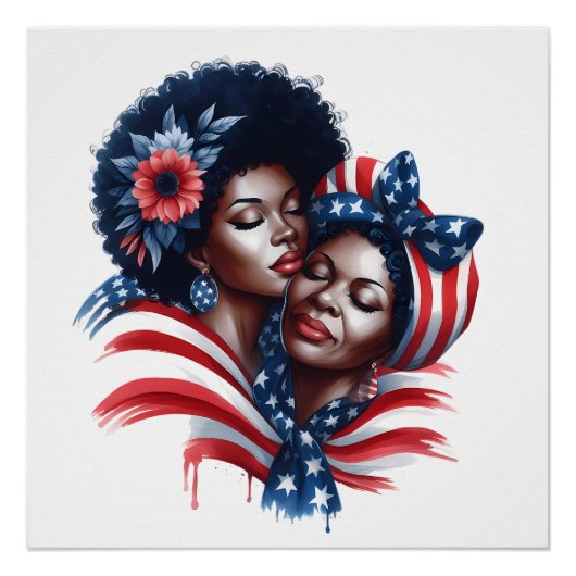 Patriottische Moederdag Perfect Poster (Voorkant)