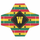 Patriottische monogram GHANA FLAG Voetbal (Enkel)