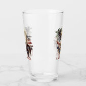 Patriottische Monogrammed God Bless America Eagle Glas (Links)