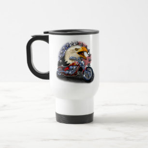 Patriottische Motor Eagle Reisbeker