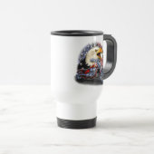 Patriottische motorfiets reisbeker (Voorkant rechts)