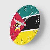 Patriottische Mozambique vlag Ronde Klok (Hoek)