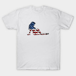 Patriottische Mudflap Meisje T-shirt