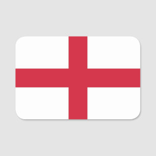 Patriottische naam tag met vlag van Engeland