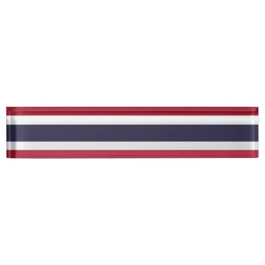 Patriottische naamplaat voor op bureau met de vlag naambordje (Voorkant)