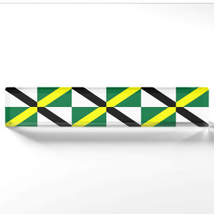 Patriottische naamplaat voor op bureau met Vlag va Naambordje