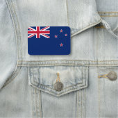 Patriottische naamplaatje met vlag van Nieuw-Zeela (In situ)