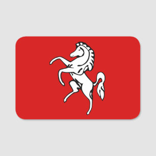 Patriottische naamtag met vlag van Kent County Naamplaatje