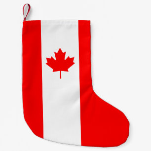 Patriottische nationale vlag van CANADA Kleine Kerstsok