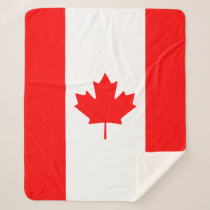 Patriottische nationale vlag van CANADA Sherpa Deken