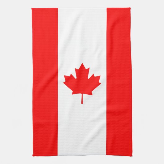 Patriottische nationale vlag van CANADA Theedoek (Verticaal)