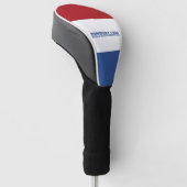 Patriottische Nederlandse vlag Golfheadcover (Schuin)