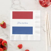 Patriottische Nederlandse vlag Servet (Insitu)