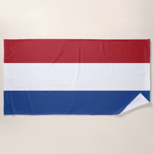 Patriottische Nederlandse vlag Strandlaken (Voorkant)