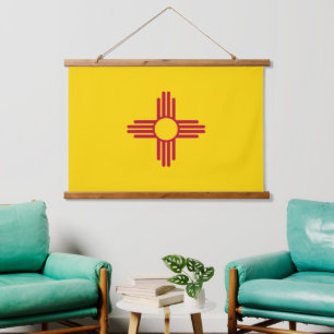 Patriottische New Mexico Tapestry, Nieuwe Mexicaan Hangend Wandkleed