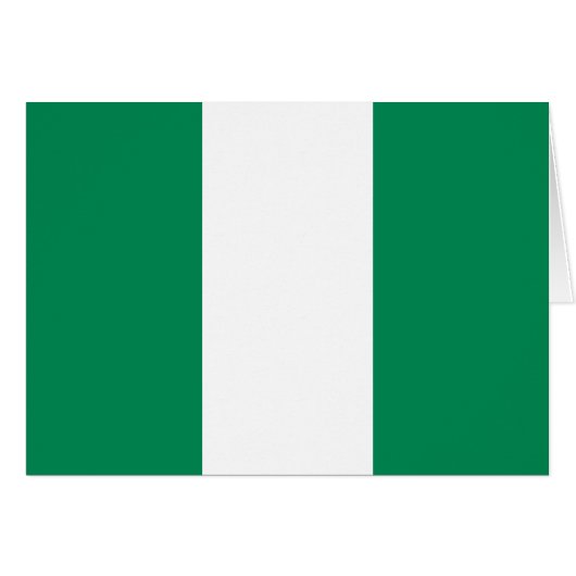 Patriottische Nigeriaanse vlag (Voorkant Horizontaal)