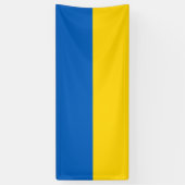 Patriottische Oekraïense vlag Spandoek (Verticaal)
