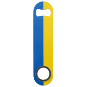 Patriottische Oekraïense vlag Speed Flessenopener (Voorkant)