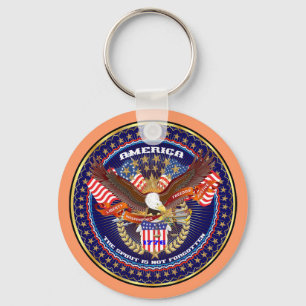 Patriottische of veteranensprekende opmerkingen bi sleutelhanger