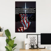 Patriottische of veteranensprekenden op Uitzicht Poster (Thuiskantoor)