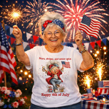 Patriottische oma 4 juli shirt