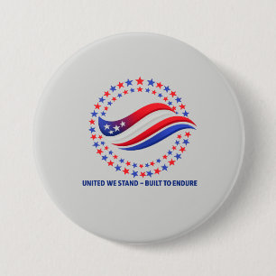 Patriottische Onafhankelijkheidsdag Kleding VS Ste Ronde Button 7,6 Cm