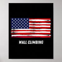Patriottische Ondersteuning Muur Klimmen Usa Team