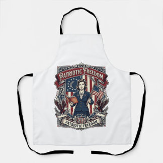 Patriottische Onderwijzer Vector Grafische T-shirt Schort