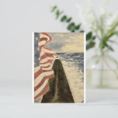 Patriottische onderzeeboot briefkaart (Staand voorkant)