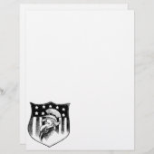 patriottische oom Sam en Amerikaanse vlag (Voorkant / Achterkant)