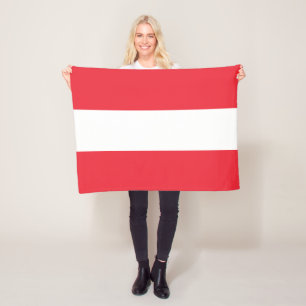 Patriottische Oostenrijkse vlag Fleece Deken