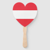 Patriottische Oostenrijkse vlag Handwaaier (Achterkant)