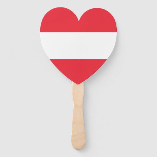 Patriottische Oostenrijkse vlag Handwaaier (Voorkant)