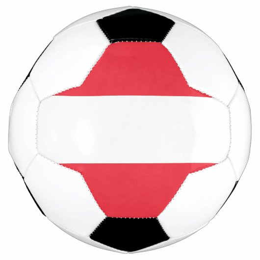 Patriottische Oostenrijkse vlag Voetbal (Voorkant)
