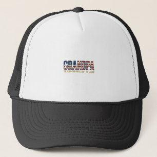 Patriottische Opa Held Beschermer Legende Vector O Trucker Pet