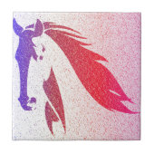 Patriottische paarden Sparkle Ceramic Tile Tegeltje (Voorkant)