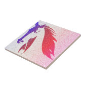 Patriottische paarden Sparkle Ceramic Tile Tegeltje (Zijkant)