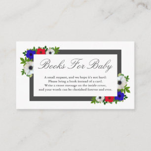 Patriottische pandanemone boekt voor Baby Kaart