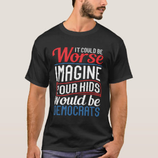 Patriottische Pap Mam Republikein T-shirt