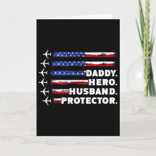 Patriottische Papa Beschermer Papa Ons Vlag  Kaart