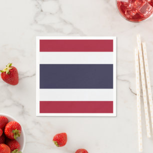Patriottische papieren servetten met de vlag van T